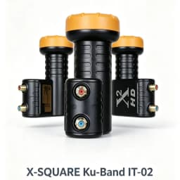 X-Square Ku Band LNB Noise Figure:0.1dB Supper Quality 4k Universal Twin LNB For Satellite TV Receiver Dish TV LNBF