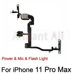 AiinAnt Power Volume Buttons Mute Wireless Charging Flash Light Power Flex Cable For iPhone 11 Pro 11Pro Max Phone Repair Parts