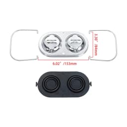 Car Chrome Steel Engine for Chevrolet Corvette 1967-1982 Master Cylinder Cover with Bails Gaskets Cap Replacement Accessories
