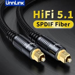 Unnlink SPDIF Optical Audio Cable Digital HIFI 5.1 Toslink Cable for TV Box PS4 Speaker Blu-ray Xbox 360 Amplifier Subwoofer