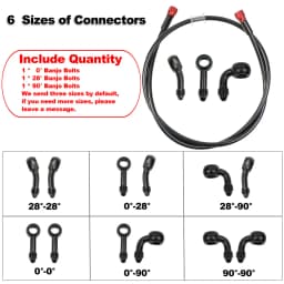Motorcycle Brake Hose 10mm AN3 Hydraulic Clutch Tube Master Cylinder Brake Oil DOT Pipe Reinforced ATV Dirt Pit Racing Bike