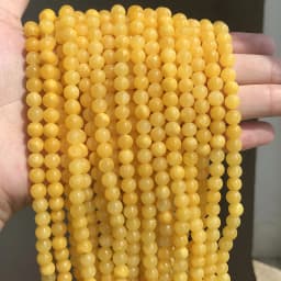 Natural Orange Jades Chalcedony Stone Beads Round Loose Beads For Jewelry Making 15"Strand 6 8 10 12mm DIY Bracelet Necklace