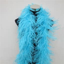 YY-tesco 2 Meters fluffy ostrich feather boa skirt Costumes/Trim for Party/Shawl/Craft rose feather boa in wedding decorations