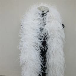 YY-tesco 2 Meters fluffy ostrich feather boa skirt Costumes/Trim for Party/Shawl/Craft rose feather boa in wedding decorations