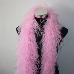 YY-tesco 2 Meters fluffy ostrich feather boa skirt Costumes/Trim for Party/Shawl/Craft rose feather boa in wedding decorations