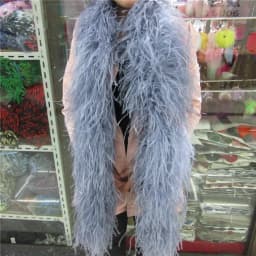 YY-tesco 2 Meters fluffy ostrich feather boa skirt Costumes/Trim for Party/Shawl/Craft rose feather boa in wedding decorations