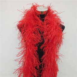 YY-tesco 2 Meters fluffy ostrich feather boa skirt Costumes/Trim for Party/Shawl/Craft rose feather boa in wedding decorations