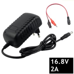16.8V 2A Li-ion Battery Charger for 14.4V 18650 Lithium Battery 5.5mm X 2.1mm DC Power Jack Socket Female Panel Mount Connector