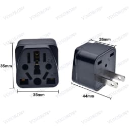 New Universal German Russia AU UK Kr EU to US AC Power Socket America Plug USA Travel Charger Japan Adapter Converter Type B 10A
