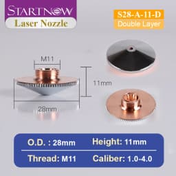 Startnow Laser Cutting Nozzle Single Double Layer For Precitec WSX Raytools CNC Fiber Laser Head Nozzle Cutting Welding Machine