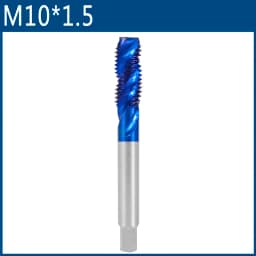 XCAN Metric Screw Tap 1pc HSS M2-M6 Thread Tap Nano Blue Coated Machine Plug Tap Threading Tools Spiral Tap Drill