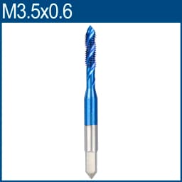 XCAN Metric Screw Tap 1pc HSS M2-M6 Thread Tap Nano Blue Coated Machine Plug Tap Threading Tools Spiral Tap Drill