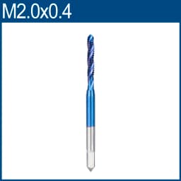 XCAN Metric Screw Tap 1pc HSS M2-M6 Thread Tap Nano Blue Coated Machine Plug Tap Threading Tools Spiral Tap Drill