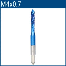 XCAN Metric Screw Tap 1pc HSS M2-M6 Thread Tap Nano Blue Coated Machine Plug Tap Threading Tools Spiral Tap Drill