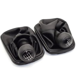23mm 5 / 6 Speed Shifter Manual Gear Shift Knob Gaitor Boot for Volkswagen VW MK4 Golf 4 IV GTI R32 Jetta Bora Red Stitch