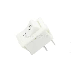 10PCS Push Button Switch 15x21mm SPST 2Pin KCD11 KCD1 Snap-in On/Off Boat Rocker Switch 15MM*21MM Black Red and White