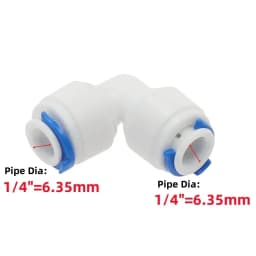 1pcs RO Water Hose Connection Straight Elbow Tee Cross 1/4" 3/8" Coupling Plastic Quick Pipe Fitting Reverse Osmosis Connector