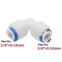 1pcs RO Water Hose Connection Straight Elbow Tee Cross 1/4" 3/8" Coupling Plastic Quick Pipe Fitting Reverse Osmosis Connector