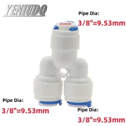 1pcs RO Water Hose Connection Straight Elbow Tee Cross 1/4" 3/8" Coupling Plastic Quick Pipe Fitting Reverse Osmosis Connector