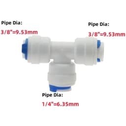 1pcs RO Water Hose Connection Straight Elbow Tee Cross 1/4" 3/8" Coupling Plastic Quick Pipe Fitting Reverse Osmosis Connector