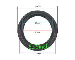 New size Speaker Rubber Surround Suspension Repair Accessories for 2 inch 2.5inch 3.5 inch 4inch 4.5 inch 5.25 inch 6.5inch 8"