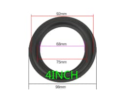New size Speaker Rubber Surround Suspension Repair Accessories for 2 inch 2.5inch 3.5 inch 4inch 4.5 inch 5.25 inch 6.5inch 8"