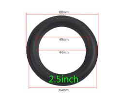 New size Speaker Rubber Surround Suspension Repair Accessories for 2 inch 2.5inch 3.5 inch 4inch 4.5 inch 5.25 inch 6.5inch 8"