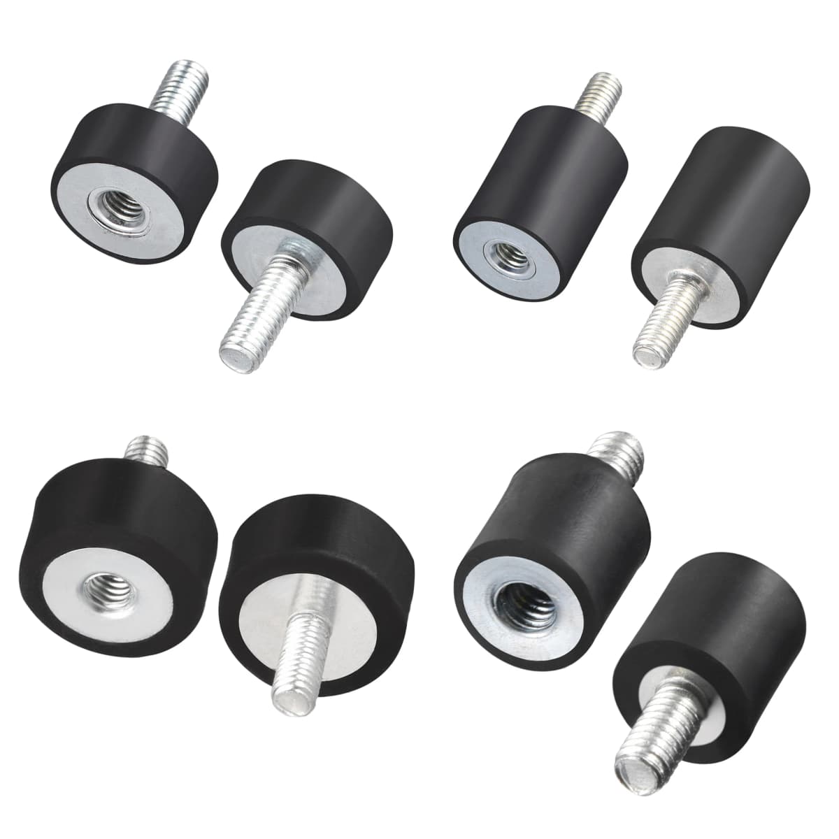 2pcs M4 M5 M6 M8 Male To Female Thread Rubber Shock Absorber Crash Pad Damper Anti Vibration Isolation Mount for Welding Machine