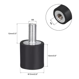 2pcs M4 M5 M6 M8 Male To Female Thread Rubber Shock Absorber Crash Pad Damper Anti Vibration Isolation Mount for Welding Machine