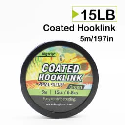 1PC 5m Carp Fishing Line Hook Link Carp Coated Hooklink Braid Line for Hair Rig 15IB 25IB 35IB Carp Coarse Fishing Tackle