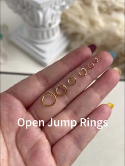 100pcs Pvd Gold Plated Stainless Steel Open Jump Rings Direct 4/5/6mm Split Rings Connectors for DIY Ewelry Findings Making