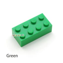 40pcs Building Blocks DIY thick 2x4 Dots 16Color Bricks Size Compatible With 3002 kids toys Educational for children