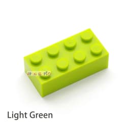 40pcs Building Blocks DIY thick 2x4 Dots 16Color Bricks Size Compatible With 3002 kids toys Educational for children