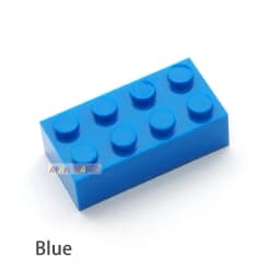 40pcs Building Blocks DIY thick 2x4 Dots 16Color Bricks Size Compatible With 3002 kids toys Educational for children