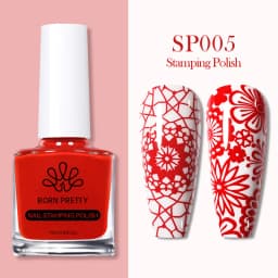 BORN PRETTY 10ml 25 Colors Nail Stamping Polish Nail Art Varnish with Peel Off Nail Latex Black White Colorful Stamp Polish