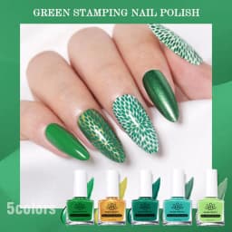 BORN PRETTY 10ml 25 Colors Nail Stamping Polish Nail Art Varnish with Peel Off Nail Latex Black White Colorful Stamp Polish