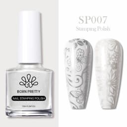 BORN PRETTY 10ml 25 Colors Nail Stamping Polish Nail Art Varnish with Peel Off Nail Latex Black White Colorful Stamp Polish