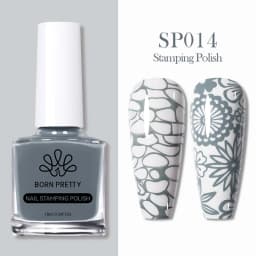 BORN PRETTY 10ml 25 Colors Nail Stamping Polish Nail Art Varnish with Peel Off Nail Latex Black White Colorful Stamp Polish