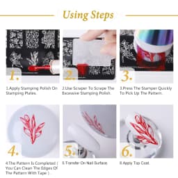 BORN PRETTY 10ml 25 Colors Nail Stamping Polish Nail Art Varnish with Peel Off Nail Latex Black White Colorful Stamp Polish