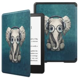 Auto Sleep/Wake 6 inch E-book Reader Case Shockproof Ultra Slim Funda Soft PU Leather Smart Folio Cover for KoBo Clara HD 2018