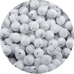 LOFCA 12mm 50pcs/lot Beads Food Grade Silicone Teether Round Beads Baby Chewable Teething Beads Silicone Teether For Diy