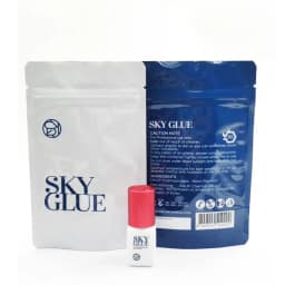 5ml Korean Original Sky Glue S Plus Black Red Blue White Cap Lash Adhesive Low Irritation Quick Drying Eyelash Extension Glue
