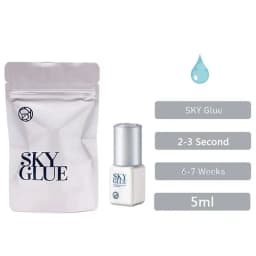 5ml Korean Original Sky Glue S Plus Black Red Blue White Cap Lash Adhesive Low Irritation Quick Drying Eyelash Extension Glue