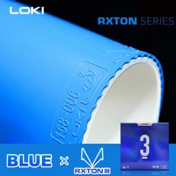 Original LOKI RXTON 1&3 Blue Pink Table Tennis Rubber Pimples-in Tacky Ping Pong Rubber with Powerful Elastic Sponge