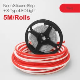 6/8mm 5M/Rolls DIY Separate Silicone Neon Strip 120Leds S-Bendable Newly Flexible Led Tape For LED Neon Sign Waterproof IP67