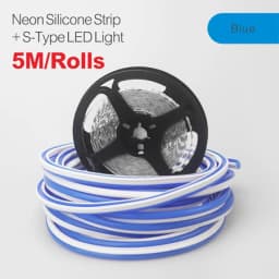 6/8mm 5M/Rolls DIY Separate Silicone Neon Strip 120Leds S-Bendable Newly Flexible Led Tape For LED Neon Sign Waterproof IP67