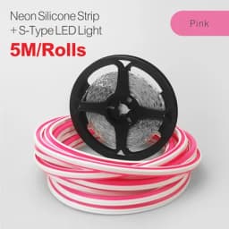 6/8mm 5M/Rolls DIY Separate Silicone Neon Strip 120Leds S-Bendable Newly Flexible Led Tape For LED Neon Sign Waterproof IP67