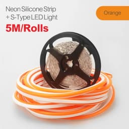 6/8mm 5M/Rolls DIY Separate Silicone Neon Strip 120Leds S-Bendable Newly Flexible Led Tape For LED Neon Sign Waterproof IP67