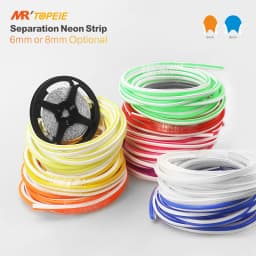 6/8mm 5M/Rolls DIY Separate Silicone Neon Strip 120Leds S-Bendable Newly Flexible Led Tape For LED Neon Sign Waterproof IP67