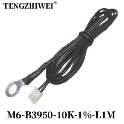 NTC Temperature Sensor Temperature Measurement Thermistor 10K B3950 1% M3M4M5M6M8M10 Inverter Fan Wire Ear Fixed Probe